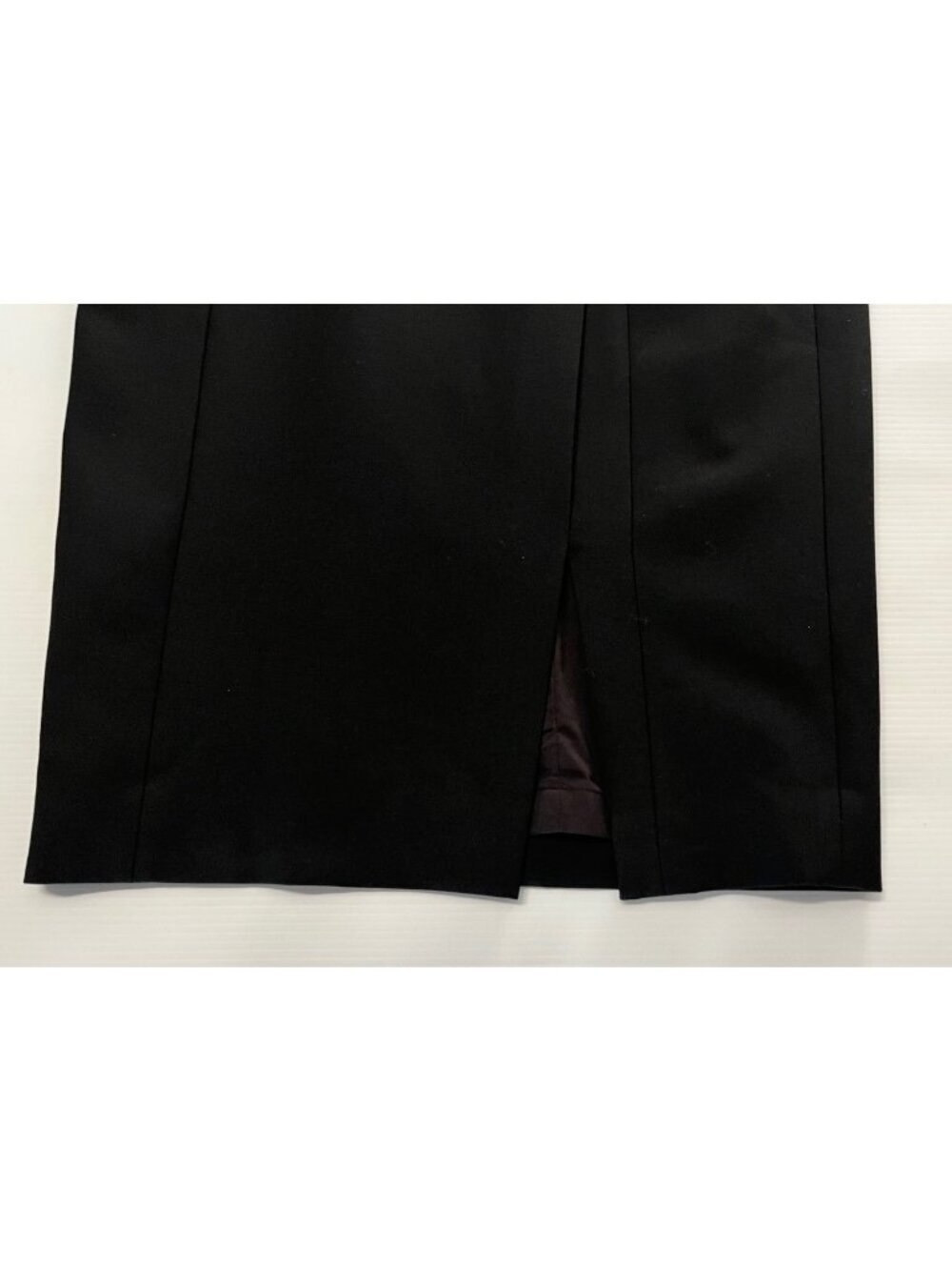 Classiques Entier Black Midi Skirt Size 12 NWT Front Slit Career Office Work - Picture 7 of 15